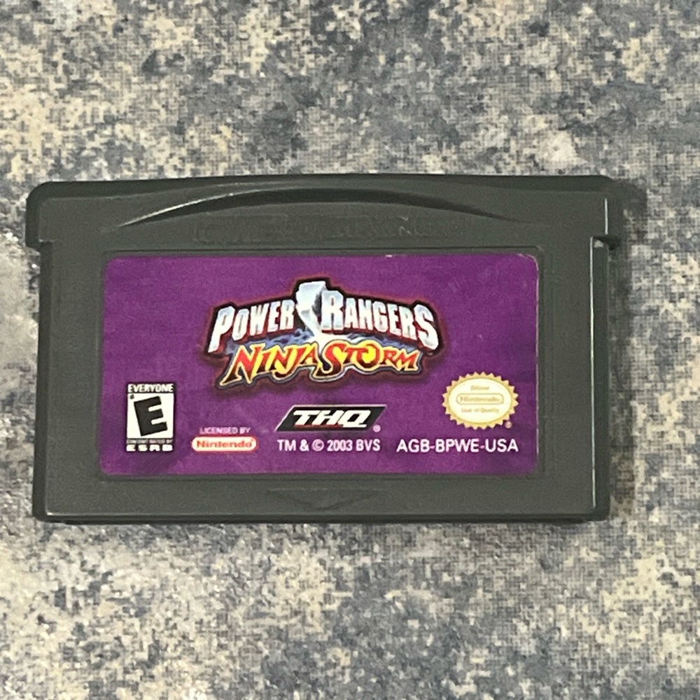 5 for $60 power rangers ninja storm gameboy advance GBA loose cartridge